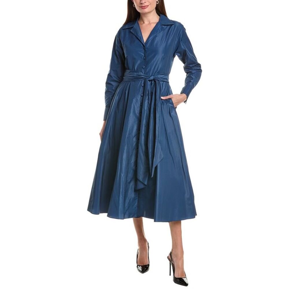 Lafayette 148 New York Womens Notch Collar Dress